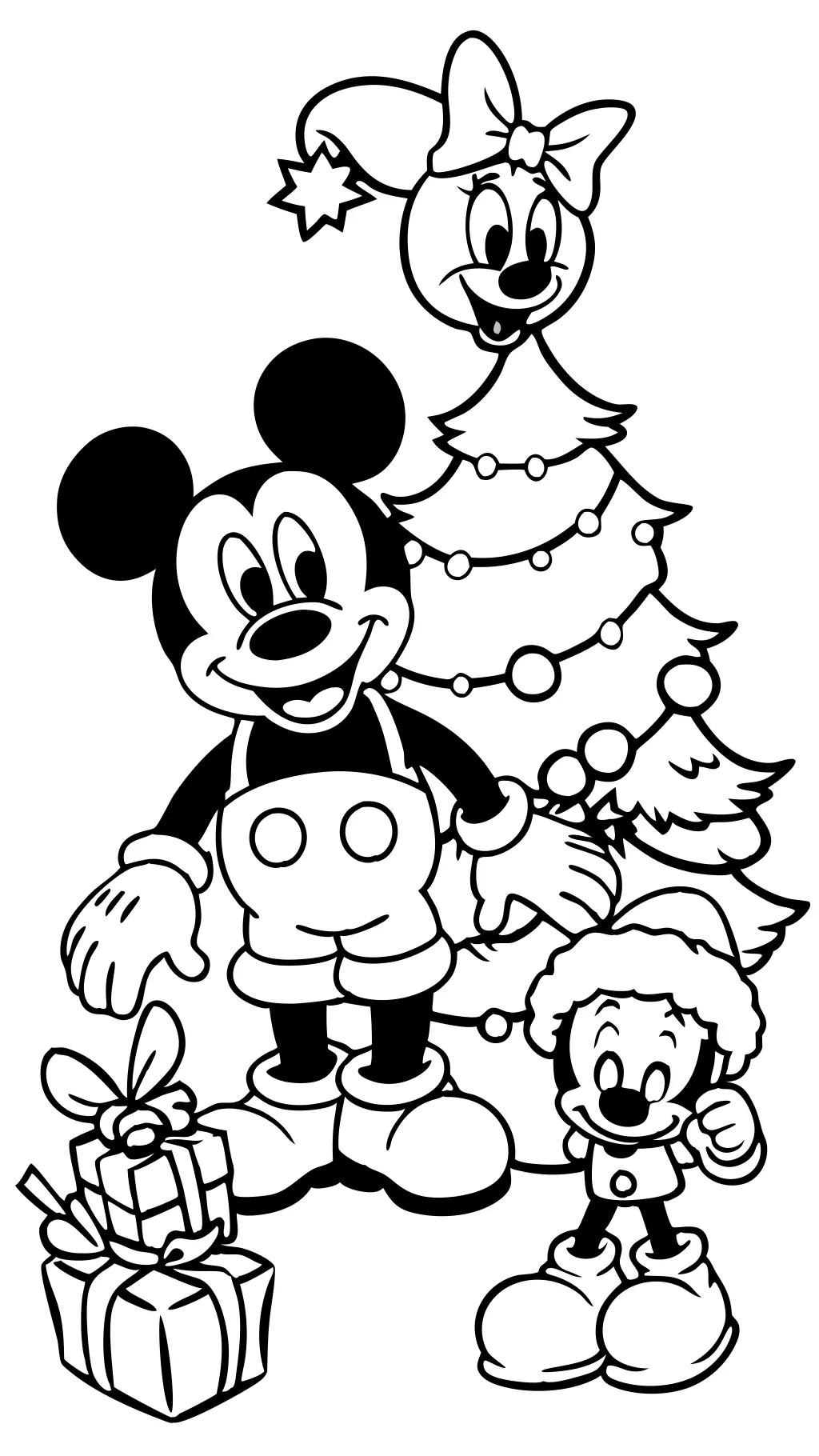 disney christmas color pages